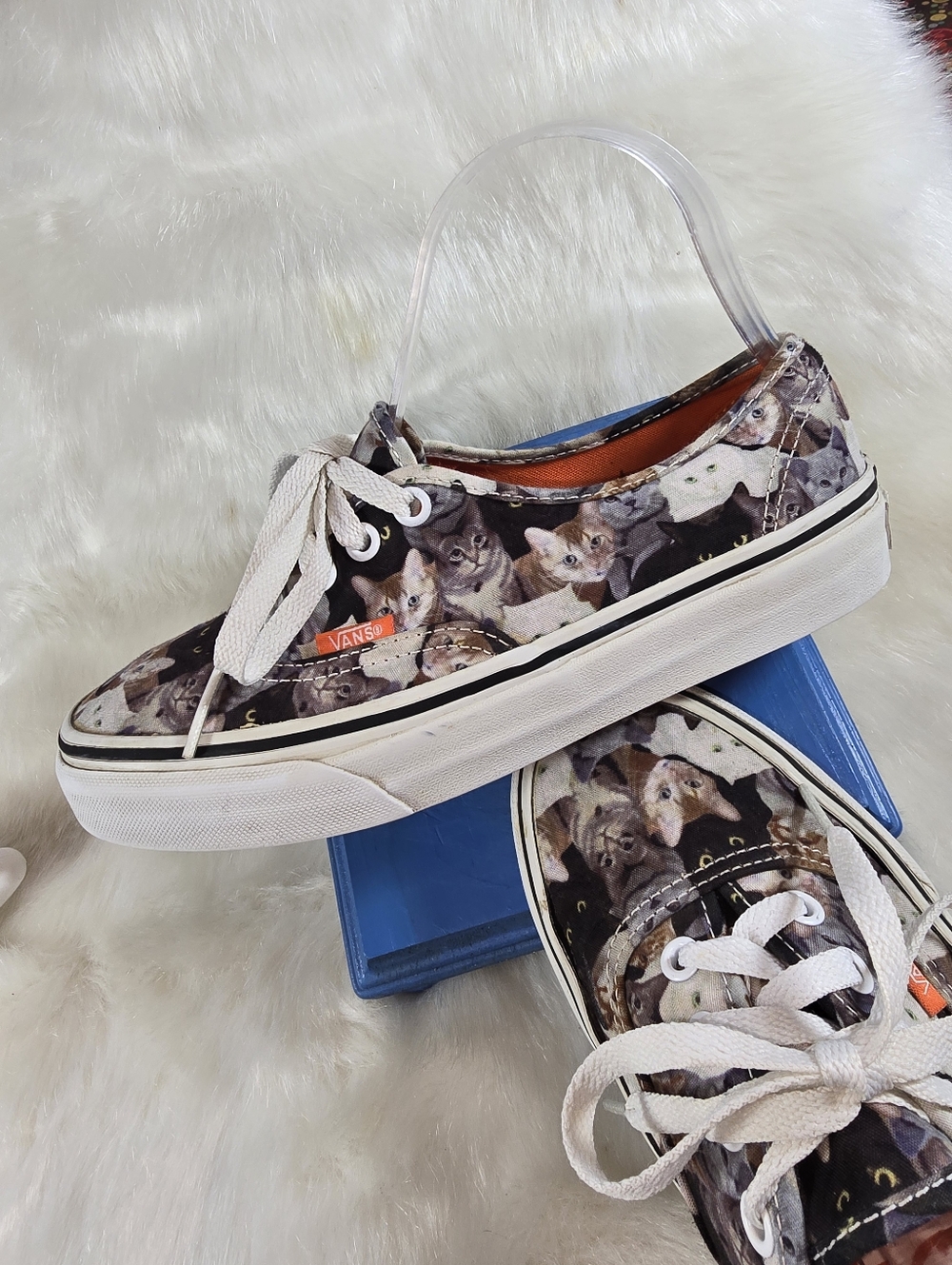 Van's Authentic ASPCA Ltd. Edition Cat Print Canvas Lace-Up Sneakers
